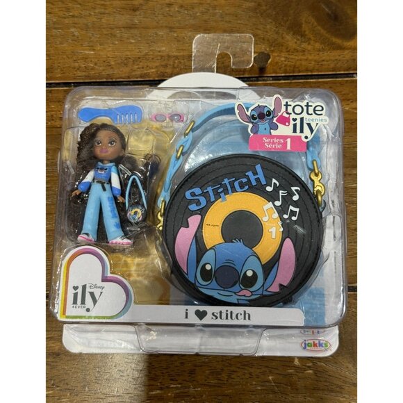 Disney Ily Tote-ILY-Teenies Purse with Stitch Inspired Doll, 2.25 in - Blue - Picture 3 of 9